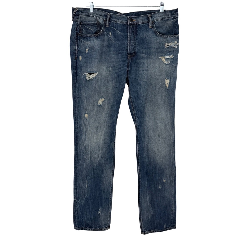 PRPS Goods & Co Demon Jeans Mens 40 Distressed Painted Straight Denim E91P510P